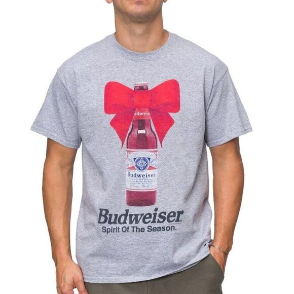 Junk Food Clothing Men's Budweiser Crewneck T-Shirt - Picture 1 of 2